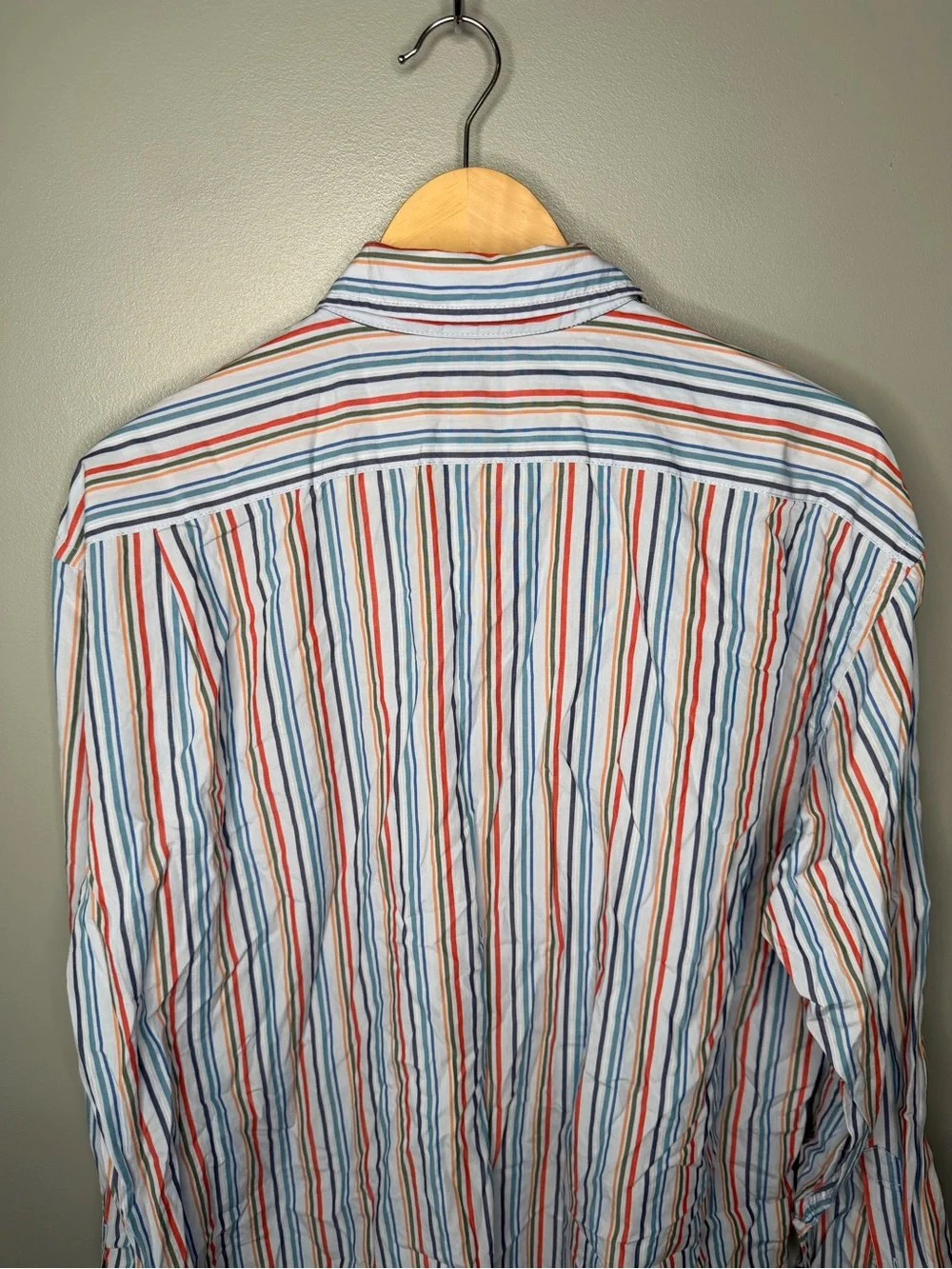 J. Crew Vintage Multicolor Stripe Button Down Shirt Preppy